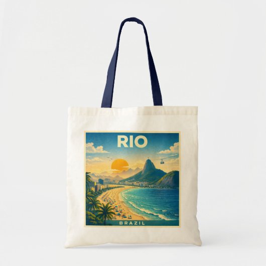 Rio Travel Poster Tote Bag トートバッグ (正面)