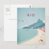 Rio Vintage Travel Poster – アートポストカード ポストカード (正面/裏面)