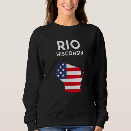 Rio Wisconsin USA State America Travel Wisconsinit スウェットシャツ (正面)