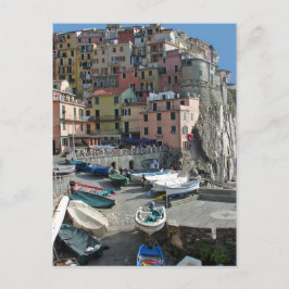 Riomaggioreの村イタリアCinque Terre ポストカード
