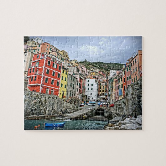 Riomaggiore，イタリア – Cinque Terre - 8x10 - 110 pc ジグソーパズル (横)