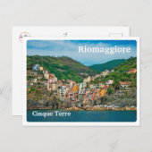 RIOMAGGIORE - Cinque Terre – イタリア – 海から ポストカード (正面/裏面)