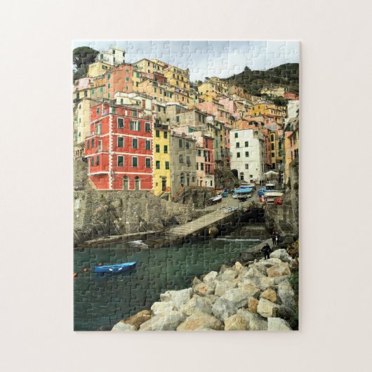 Riomaggiore, Italia - the Cinque Terre -11x14インチ ジグソーパズル (縦)