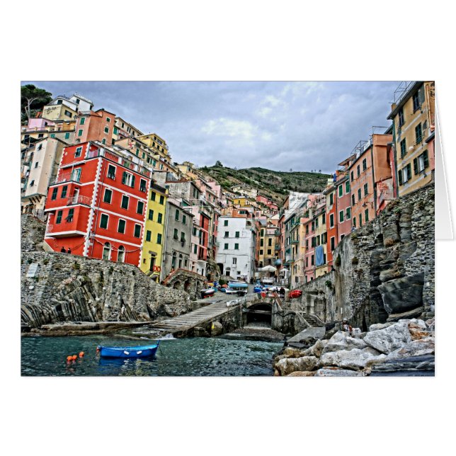 Riomaggiore, Italia - The Cinque Terre Card (正面横)