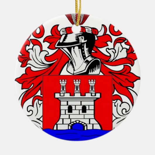 Riosの紋章付き外衣 セラミックオーナメント (正面)