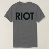 Riot black tシャツ (デザイン正面)