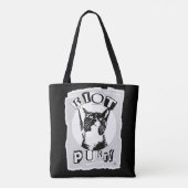 Riot Purrul Girl Epic Punk Vibes Cool Cat Design トートバッグ (裏面)