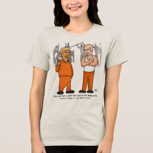 Riot Trumper Women's Oatmeal Tシャツ (正面)
