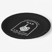 RIPから姓へのバチェロレッテ紙プレート ペーパープレート (アングル)