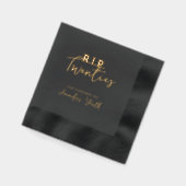 RIPから私の20代ブラック30歳の誕生日パーティー 箔ナプキン (左)