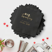 RIPから私の20代ブラック30歳の誕生日パーティー 箔ナプキン