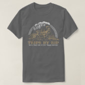 ripで旅行、私のために彼を駅に連れて行く tシャツ (デザイン正面)