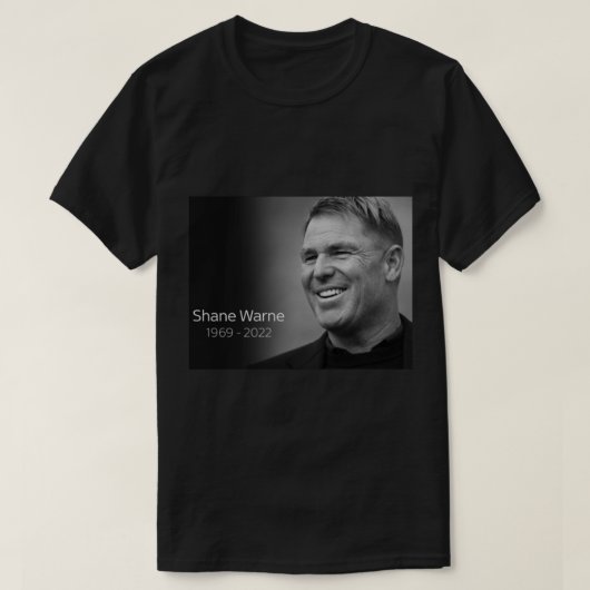 RIPシェーンウォーヌ Tシャツ (デザイン正面)