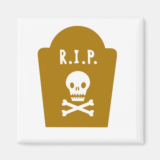 RIPスカル マグネット (正面)