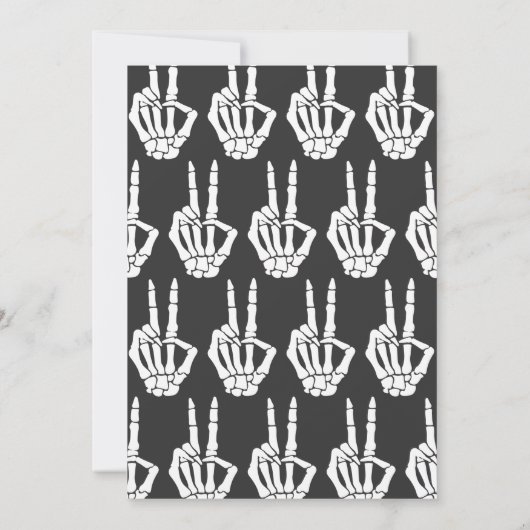 RIPティーンズハロウィーン誕生日 招待状 (裏面)