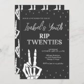 RIPティーンズハロウィーン誕生日 招待状 (正面/裏面)