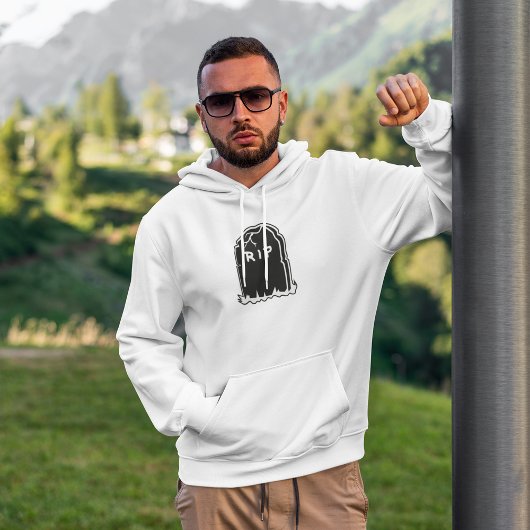 RIPトンブストーンメンズフード付きスウェットシャツ パーカ