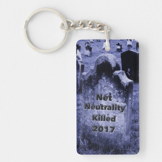RIPネット中立墓石 キーホルダー (正面)