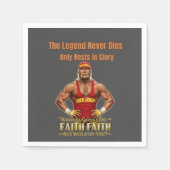 RIPハルクホーガンハルカマニアフォーエバーティー スタンダードカクテルナプキン (正面)