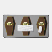 RIPハロウィーンのドゥームの棺 デスクマット (キーボード&マウス)