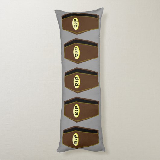 RIPハロウィーン棺のドーム抱き枕 ボディピロー (裏面 (縦))