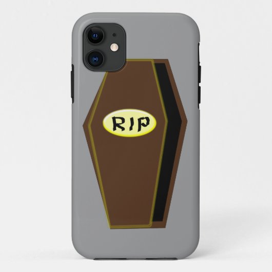 RIPハロウィーン棺のDoom iPhoneケース Case-Mate iPhoneケース (裏面)