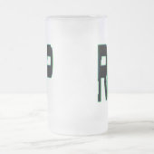 RIPバッテリすりガラス製マグカップ フロストグラスビールジョッキ (中央)