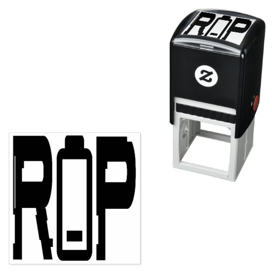 RIPバッテリの自己墨込みゴムスタンプ セルフインキングスタンプ (インサイチュ)