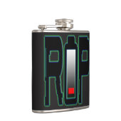 RIPバッテリビニールフラッ包まれたク フラスク (右)