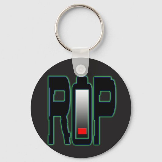 RIPバッテリボタンキーチェーン キーホルダー (正面)