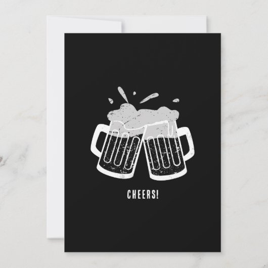 RIPフェイクIDおもしろいビール飲み冗談21歳の誕生日 招待状 (裏面)