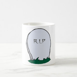 RIP墓石墓地コーヒーマグ コーヒーマグカップ