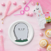 RIP墓石墓地紙プレート ペーパープレート (パーティー)