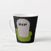 RIP墓石 カフェラテマグ (左アングル)