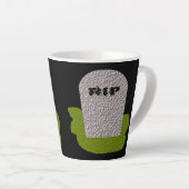 RIP墓石 カフェラテマグ (右アングル)