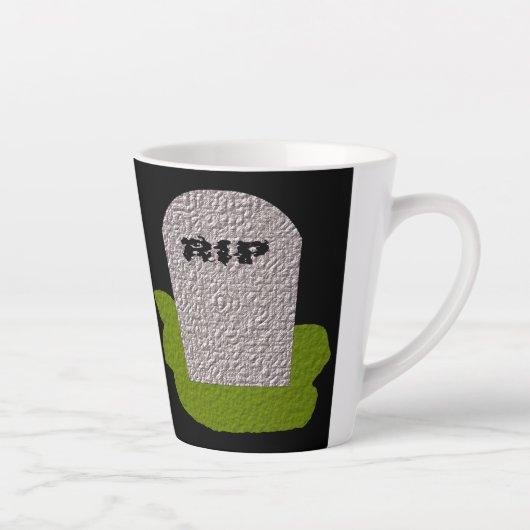 RIP墓石 カフェラテマグ (右)