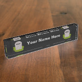 RIP廃棄カスタム机用ネームプレート デスクネームプレート (側面)