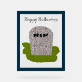 RIP廃棄カスタム石 アクリルサイン (正面)