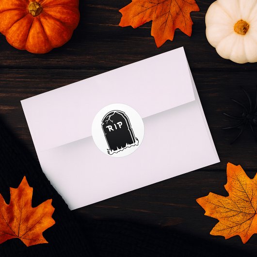 RIP廃棄ステッカー ラウンドシール