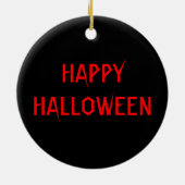 RIP廃棄ハッピーハローウィンカスタム セラミックオーナメント (裏面)