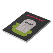 RIP廃棄（カスタマイズ可能）メモ帳 ノートパッド (回転)