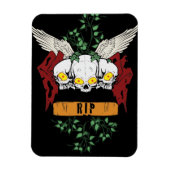 RIP悪のスカル マグネット (縦)