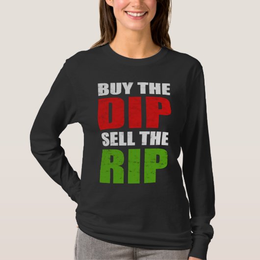Rip買株式のトレーディング日のトレーダを販売する Tシャツ (正面)
