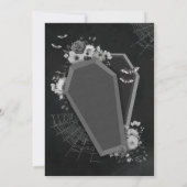 RIP20人フローラスカルハロウィーン誕生日 招待状 (裏面)