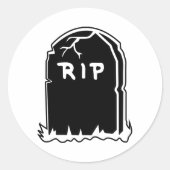 RIP 墓石 ステッカー (正面)