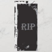 RIP – 本当に興味深いパーティーハロウィーンの招待 招待状 (正面/裏面)