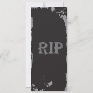 RIP – 本当に興味深いパーティーハロウィーンの招待 招待状