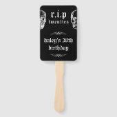 RIP 20代20代おもしろいスカル写真30歳の誕生日 ハンドファン (正面)