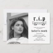 RIP 20代20代おもしろい葬儀30歳の誕生日の写真 招待状 (正面)