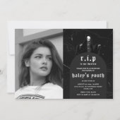 RIP 20代 おもしろい葬式 30歳誕生日写真 招待状 (正面)